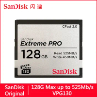 SanDisk Extreme Pro CFSP Compact Flash CF Card 128GB 64GB 256GB 512GB 525MB/s VPG130 Memory Card Flash Card Memoire For Video