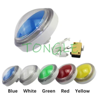 100mm Arcade Button LED Illuminated Round Push Buttons with Microswitch for Pat Music Arcade Machine Pinball