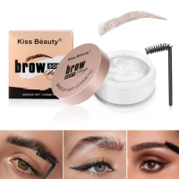 15g Natural Fluffy Eye Brow Styling Soap with Brush Transparent Long Lasting Eyes Brow Styling Makeup Gel Wax Cosmetics Tools