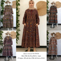 GAMIS RAYON BALI MOTIF SIZE XXL BUSUI/LONGDRESS WANITA