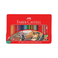 FABER-CASTELL 輝柏 油性 彩色鉛筆 油性色鉛筆 鐵盒 48色 /盒 115849