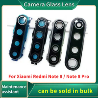 Camera Glass Lens For Xiaomi Redmi Note 8 Note 8 Pro Back Rear Camera Glass Lens Frame Cover With Adhensive