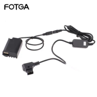 Fotga D-Tap to DMW-BLK22/DMW-DCC17 Dummy Battery Adapter Cable for Panasonic S5 GH6 G9 DSLR Camera V-Mount Anton Bauer Battery
