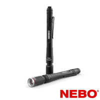 NEBO Inspector高亮度防水筆型手電筒-彈性供電-盒裝(NE6810TB)