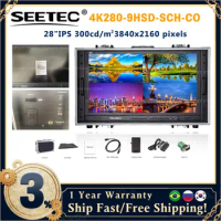 Seetec 4K280-9HSD-SCH-CO 28 Inch 4K Broadcast Monitor for CCTV Monitoring Making Movies Ultra HD Carry-on LCD Director Monitor