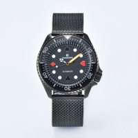 Blue Men's movement Mechanical Watch black Dial Diver's Watch