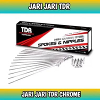 JARI JARI TDR CHROME SEMUA UKURAN UNTUK SEMUA JENIS MOTOR , JARI JARI TDR , 9X154