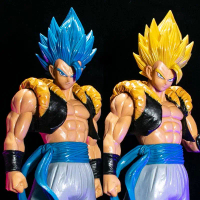 Mô Hình Dragon Ball Goku Gogeta, Phiên Bản Cao Cấp, Gogeta Xanh Sâu Siêu Xanh Đậm, Hình Lớn, [Hình G