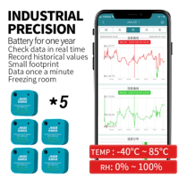 jaalee JHT Temperature/Humidity/Dewpoint/VPD Sensor Thermometer/Hygrometer Logger Export Monitor Refrigerator Freezer Fridge
