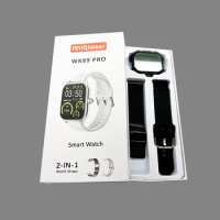 Latest WK89 smart watch Series 9 Big Inch Screen Rotating Dual Buttons Smartwatch with Double strap
