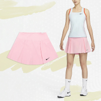 【NIKE 耐吉】褲裙 Dri-FIT Advantage 女款 粉紅 黑 吸濕排汗 內置短褲 高爾夫球裙 小勾(DX1422-690)