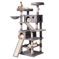 70.1'' H Cat Tree Tower Condo Furniture Scratch Post for Kittens Pet House cat tree cat condo furniture tree house tower