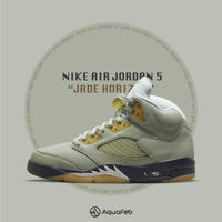 【NIKE 耐吉】Jordan 5 Retro Jade Horizon 男鞋 灰色 綠色 AJ5 籃球鞋 DC7501-300