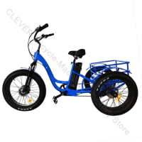 Fat Tire 3 Wheel Adult Tricycle With Basket Delivery Tricycle For Adult Can Be Used To Delivery Goods