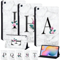 Tablet Case for Samsung Galaxy Tab A8 10.5" Tab A7 Lite 8.7" S6 Lite 10.4" Initial Name Cover Tab S4 S5e S6 10.5 Inch Tab S7 11"