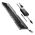 j5create JCD543P USB-C 13合1多功能筆電擴充基座 100W 黑銀