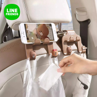 Gantungan Multifungsi Brown Choco Original LINE FRIENDS Gantungan Mobil Stand HP Serbaguna Car Seat 