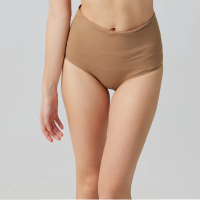 【Chantelle 仙黛爾】Smooth Comfort.修飾機能高腰無痕女內褲 棕色.10U70_040(雙層超柔纖彈性織布修飾線條)