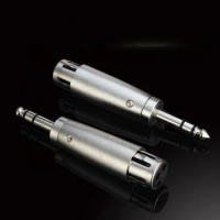 1Pcs 1/4" 6.35mm To 3 Pin 3P RCA To Male Female Plug Microphone Audio Jack Adapter Connector