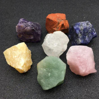 Natural Amethysts /Sodalite/Green Aventurine/White Crystal/Red Jaspers Stone Beads Seven Chakras Energy Healing Stone Beads 7pcs