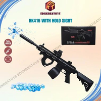 Mainan Tembakan Water Gel Blaster HK416 WH 7.4V Otomatis Dan Semi Otomatis