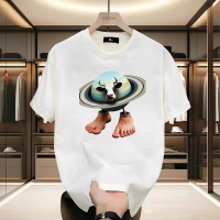 La Vacca Saturno Saturnita Funny Cow Meme T-shirt cho nam giới phụ nữ Harajuku Hip HopHumor T-shirt 