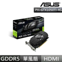 【ASUS 華碩】PH GeForce GTX 1050 TI 4G 顯示卡