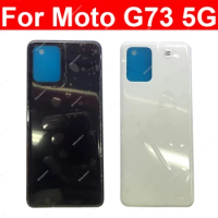 Rear Battery Door Housing For Motorola MOTO G73 5G Back Battery Housing Case Back Cover Parts