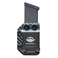 Glock Magazine Holster IWB/OWB Carbon Fiber Kydex - Glock Mag Carrier - Ambidextrous - Custom for Glock 17 Glock 19 22 23 25 26