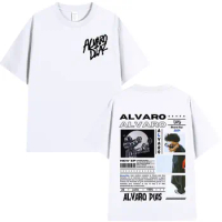 2025 Alvaro Diaz Sayonara Album Pattern T-Shirt Menswear Hip Hop Fashion Oversized Short Sleeve T-Sh