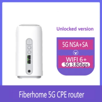 Unlocked Fiberhome 5G CPE router NSA+SA N41/n77/n78 wireless modem 5g WiFi router sim card amplifiers Gigabit router rj11