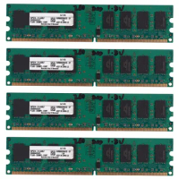 4X 2GB DDR2 PC2-6400 800Mhz 240Pin 1.8V Desktop DIMM Memory RAM For , For AMD(2GB/800,W)