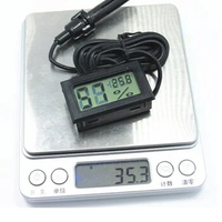 1 Pcs LCD Digital Thermometer for Freezer Temperature, -50~110 Degree Refrigerator Fridge Thermometer, Sensor Tester with Probe