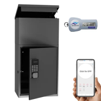 Drop Box Anti Theft Outdoor Wall Mount Detachable Metal Smart Mailbox Parcel Box for Residential Delivery