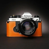 Design for Nikon FM2 FM FM2N FE FE2 camera Handmade Genuine Leather Camera Half case Cover Bag
