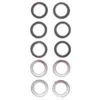 10x Metal Motorcycle Exhaust Pipe Gasket Rings for Yamaha 100cc/150cc/125cc Scooters ATV