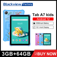 Blackview Tab A7 Kids Tablets 3GB 64GB WIFI 10.1-Inch Display Children PC Android 12 6580mAh Google Play Study Tablet PC
