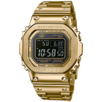 【CASIO 卡西歐】G-SHOCK 太陽能藍牙電波錶-金(GMW-B5000GD-9)