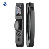 YYHC-3D Face Recognition Wifi Digital Deadbolt Smart Lock Fingerprint Door Lock with Camera Child safety Door lock
