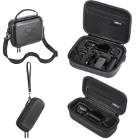 Portable Case Gimbal Tripod Selfie Stick MIC Transmitters Handle Storage Waterproof Shoulder Bag for DJI Osmo Pocket 3 Camera