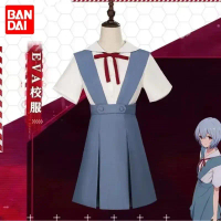 Neon Genesis Evangelion Ayanami Rei Asuka Animasi Kartun Periferal Gaya Kolej Baju Seragam Sekolah S