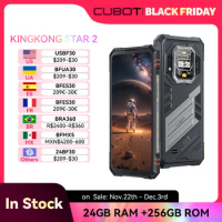 Cubot KingKong Star 2, Ultra-Slim Rugged Smartphone 5G, 4nm MTK D8200, 24GB RAM(12+12GB)+256GB ROM,6