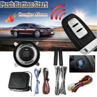 Car Engine Start Stop Push Button 12V Automobile Universal Push Button Start Keyless Entry Vehicle Ignition Preheating System