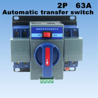 2P 63A 230V MCB Type Dual Power Automatic Transfer Switch ATS Circuit Breaker