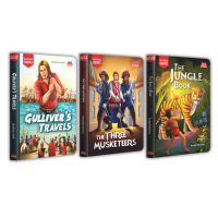 Illustrated Classic . Gulliver's Travel . The Jungle Book . The Three Musketeers . English Story Boo