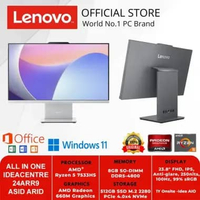 LENOVO AIO ALL IN ONE IDEACENTRE 24ARR9 ASID ARID AMD RYZEN 5 7533HS 8GB 512GB SSD WIN 11 HOME + OFF