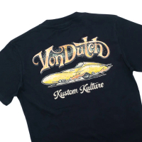 Tshirt Kaos Von Dutch Tshirt 1691 Black Bahan Kain Katun Combed 24s Premium Dengan Sablon Standar Di