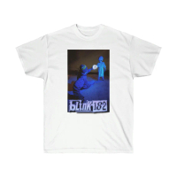 Blink 182 Glowing Logo Tee Came to Conquer, Music, Rock, 90s Tshirt White, Minimalist Style for Easy