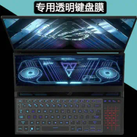 For ASUS ROG Zephyrus Duo 16 2023 GX650PY GX650PZ GX650P GX650 R GX650RX GX650RM 16'' TPU keyboard Cover Screen Protector Film