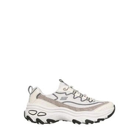 Sepatu Wanita Skechers D'Lite Max Women's Sneakers - White Original 38.5